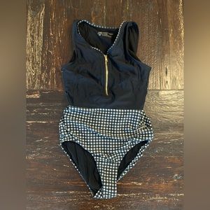 Albion Bombshell Black Gingham Swim XS